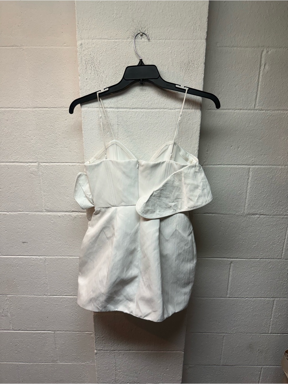 Zara White Strapless Ruffle Peplum Dress - Picture 4 of 6